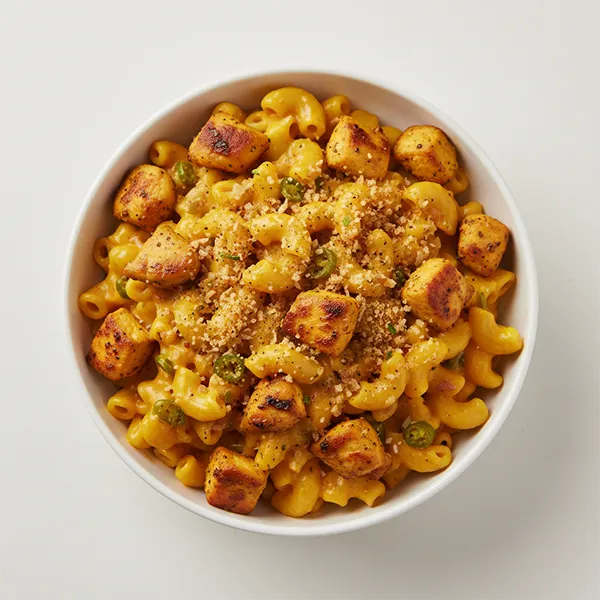 Chicken Malai Mac And Cheese Bowl